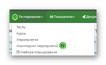 Мониторинг мероприятий