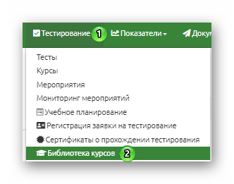 Библиотека курсов